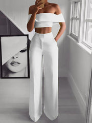 Bianca - Summery White-Black Two-Piece Set - IntimaChic