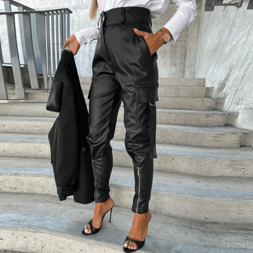 Elena - Chic cargo pants - IntimaChic