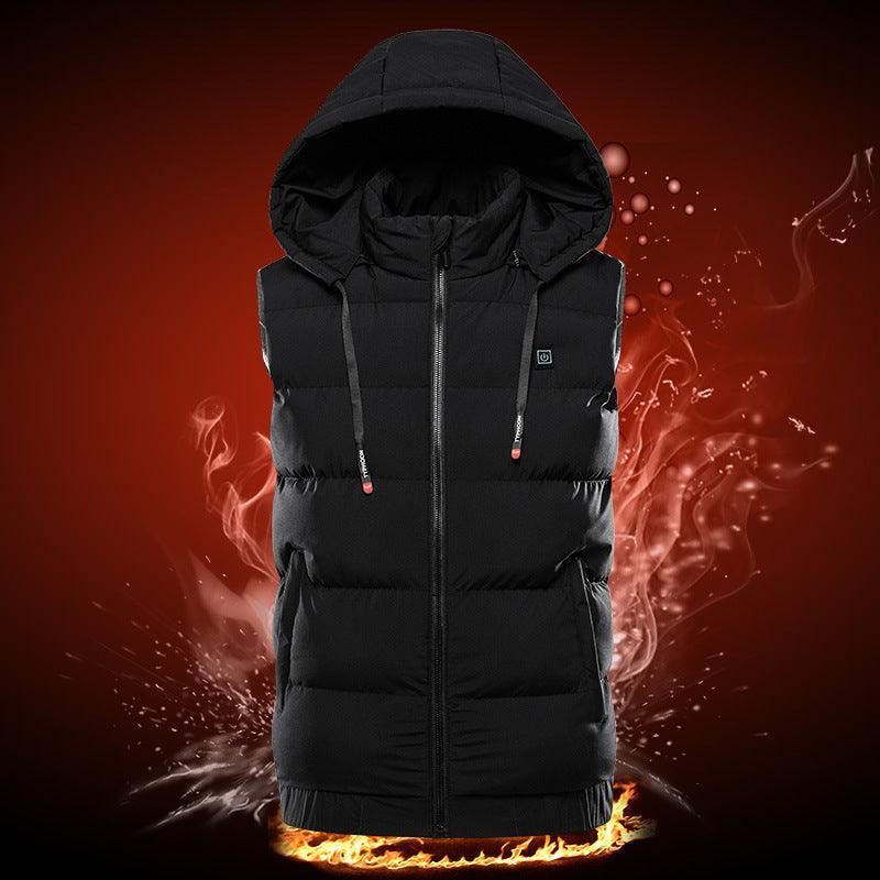 Winter Electric Heated Hooded Vest - IntimaChic