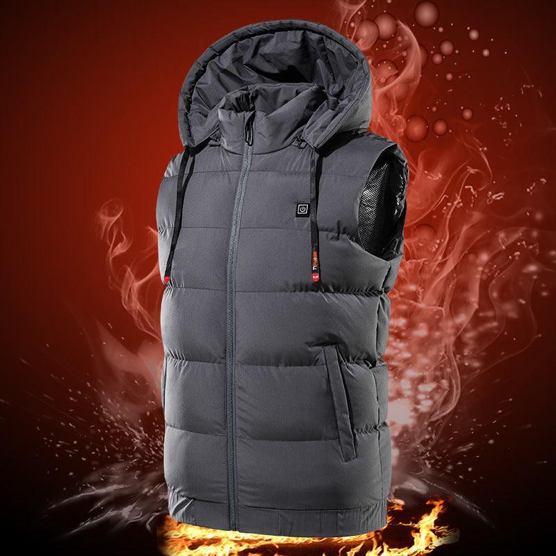 Winter Electric Heated Hooded Vest - IntimaChic