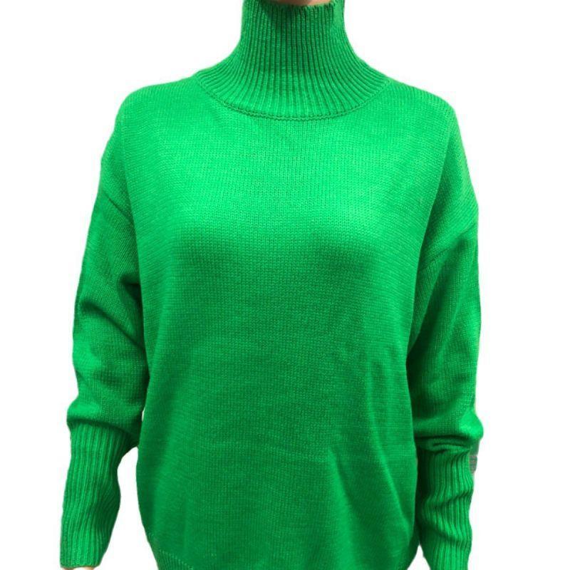 Loose Fitting Half High Neck Autumn/Winter Sweater - IntimaChic