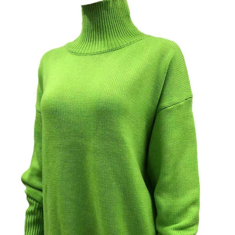 Loose Fitting Half High Neck Autumn/Winter Sweater - IntimaChic