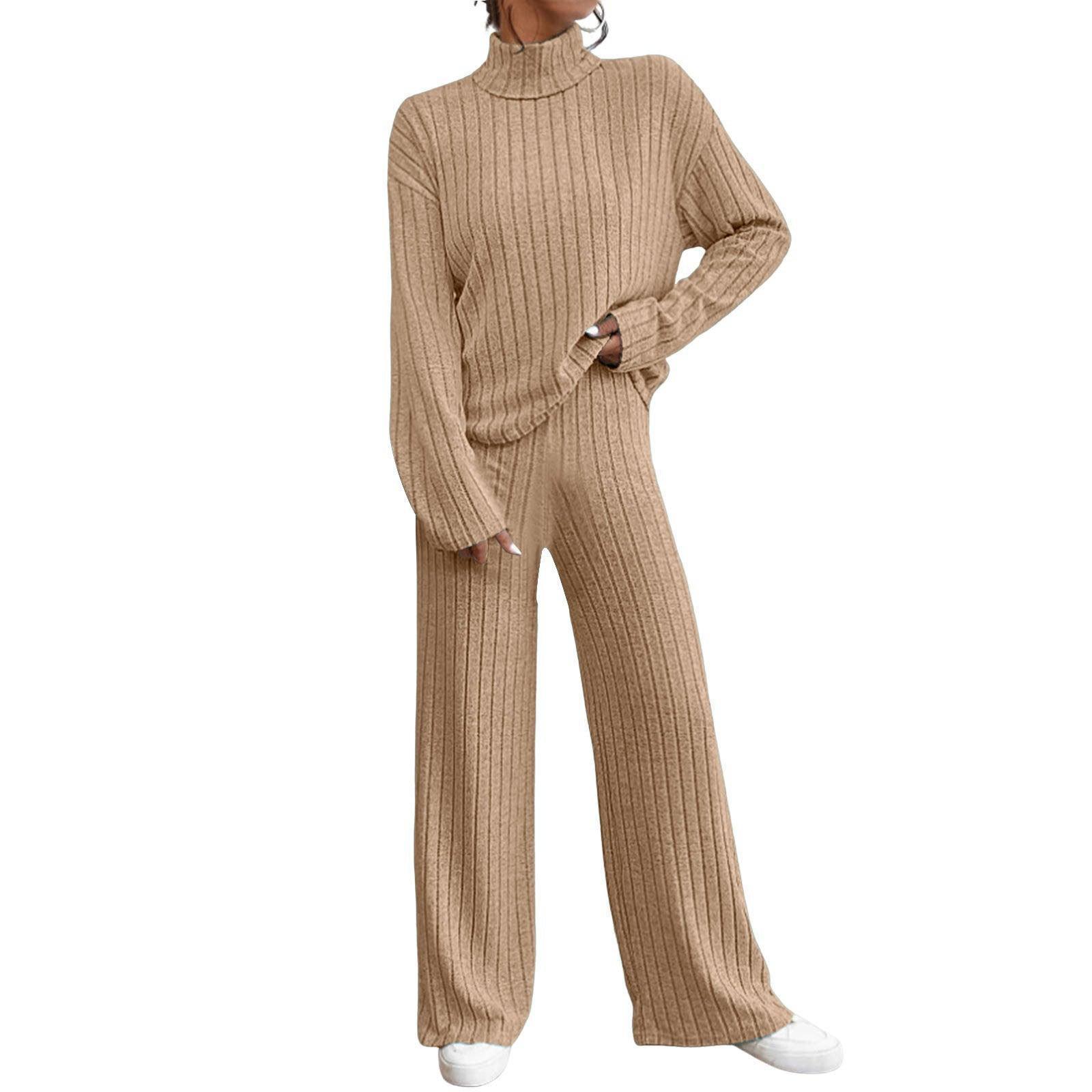 Elegant Autumn and Winter Knitted Long Sleeve Suit - IntimaChic