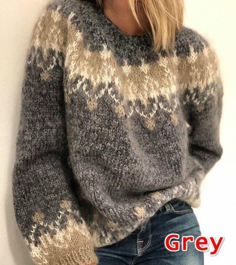 Cozy Autumn and Winter Loose Weave Sweater Knit - IntimaChic