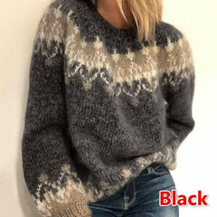 Cozy Autumn and Winter Loose Weave Sweater Knit - IntimaChic