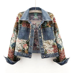 Women's Long Sleeve Denim Coat - IntimaChic