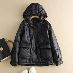 New White Duck Down Jacket for Women - IntimaChic