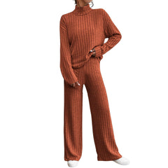 Elegant Autumn and Winter Knitted Long Sleeve Suit - IntimaChic