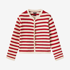 Striped New Women's Knitted Cardigan - IntimaChic