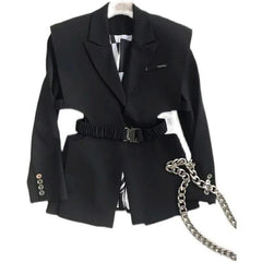 Women's Waist Suit Jacket - IntimaChic