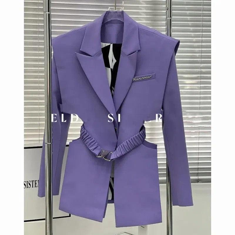 Women's Waist Suit Jacket - IntimaChic