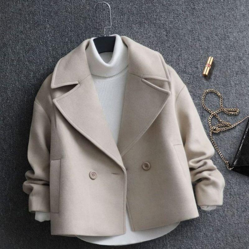 Women's Woolen Coat Autumn and Winter - IntimaChic