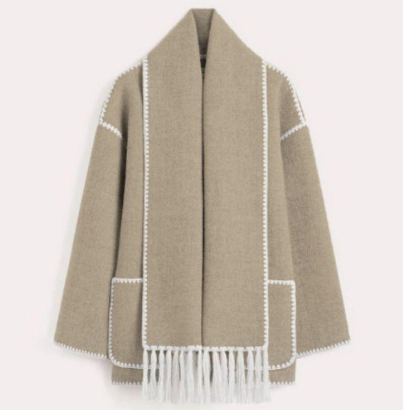 Woolen Scarf Coat - IntimaChic