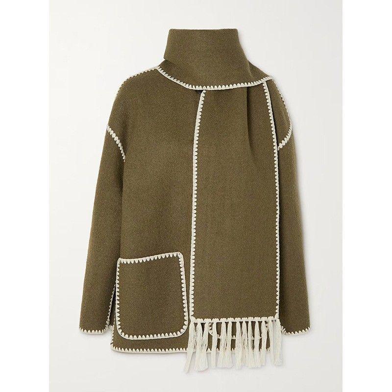 Woolen Scarf Coat - IntimaChic