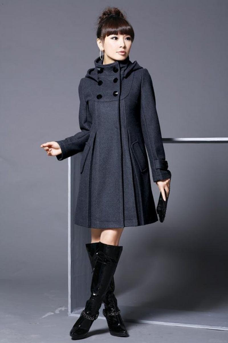 Double-breasted Cape Trench Coat - IntimaChic