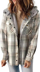 Long Sleeve Jacket Check - IntimaChic