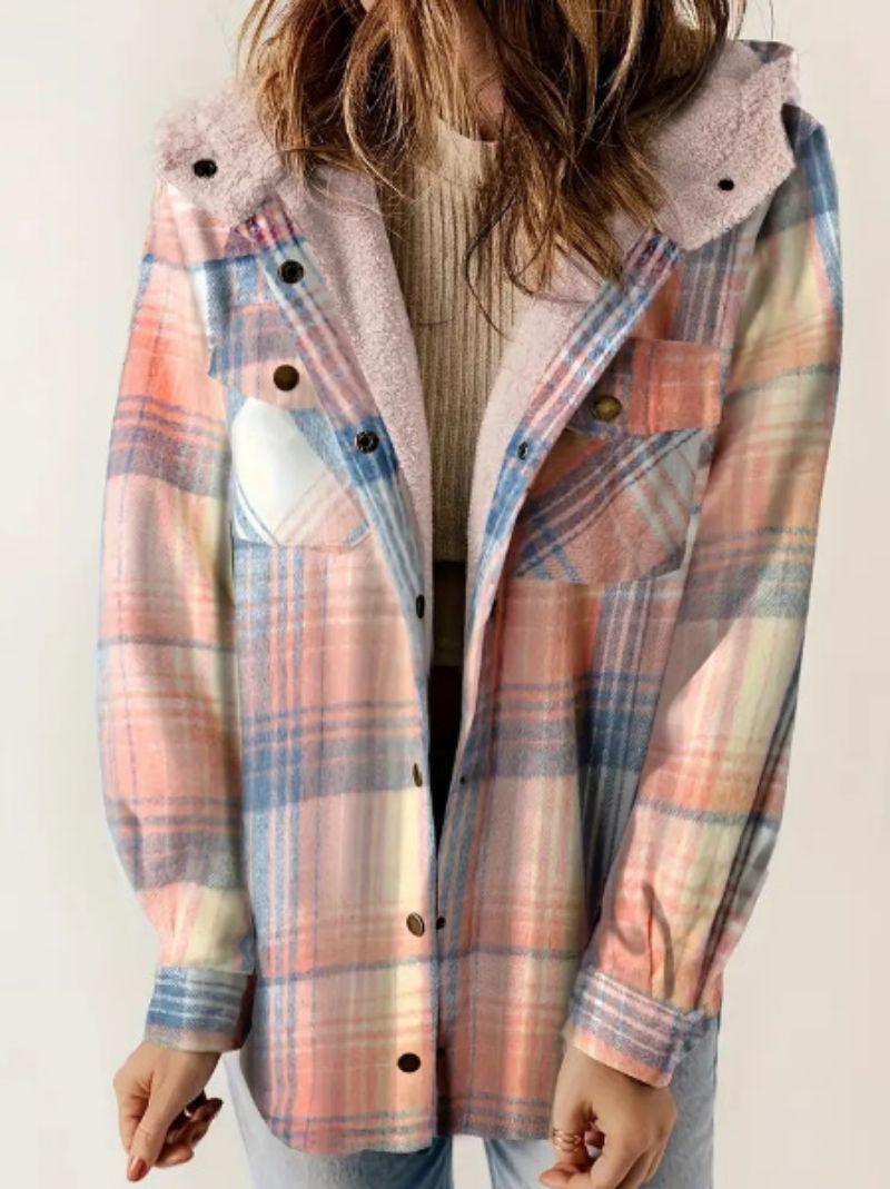 Long Sleeve Jacket Check - IntimaChic