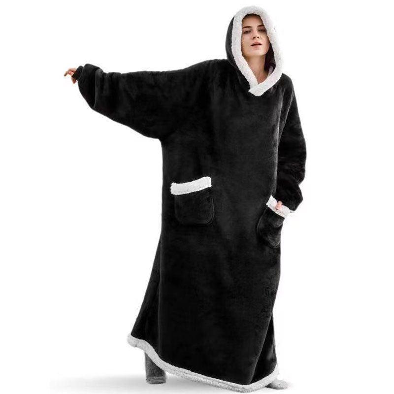 Home Hooded Long Pajamas - IntimaChic