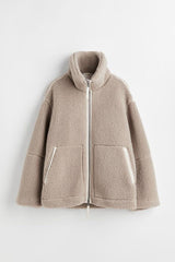 Cashmere Zip Coat - IntimaChic