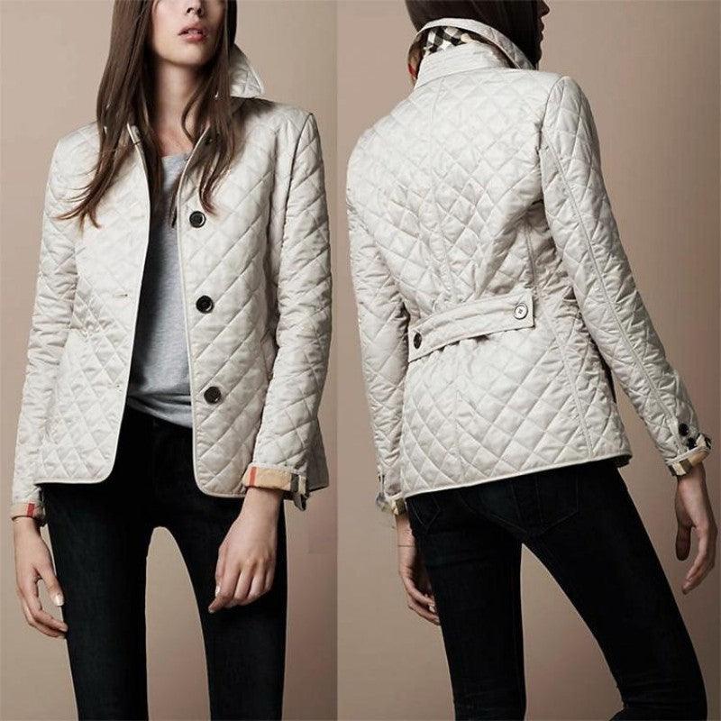 Single-breasted Slim-fit Cotton-padded Jacket - IntimaChic