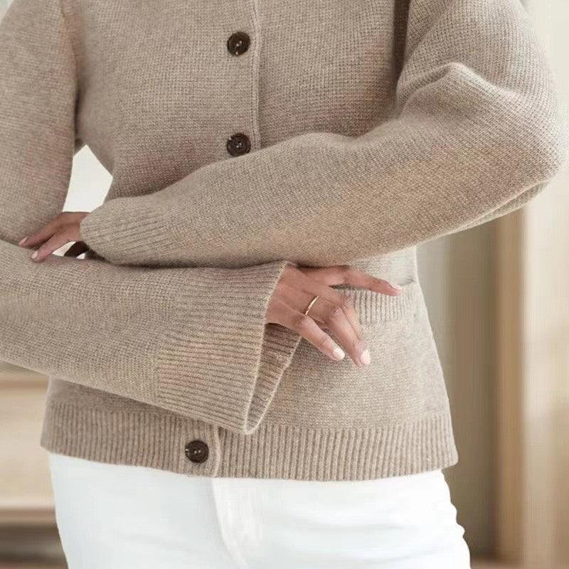 Women's Knitted Cardigan Coat - IntimaChic