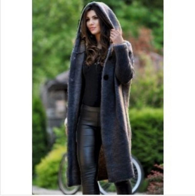 Women's Hooded Cardigan - IntimaChic