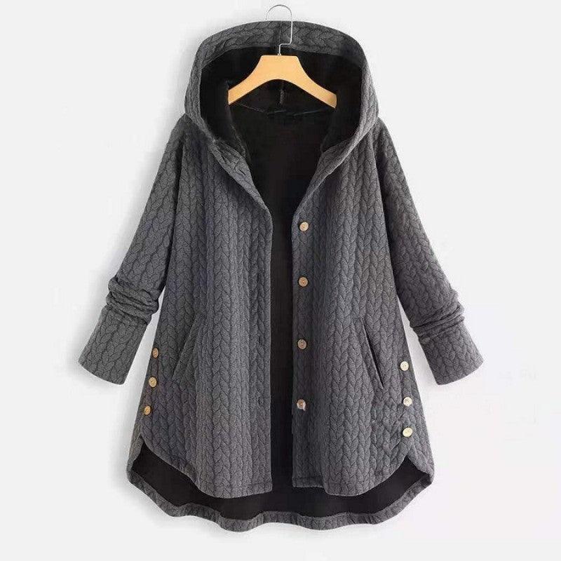 Women's Cotton Hooded Jacket - IntimaChic