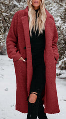 Women's Coat With Lapel - IntimaChic