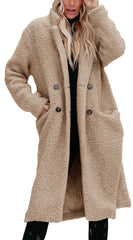 Women's Coat With Lapel - IntimaChic