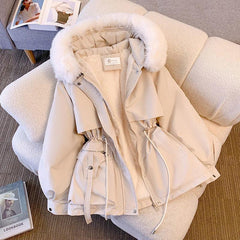 Slim Down Cotton-padded Coat - IntimaChic