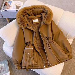 Slim Down Cotton-padded Coat - IntimaChic