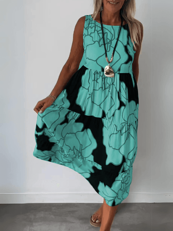 Aveline | Stylish Floral Print Dress - IntimaChic