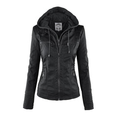 Cleo™ - Elegant Leather Jacket - IntimaChic