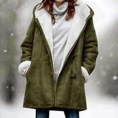 Evely | Elegant Warm jacket with hood - IntimaChic