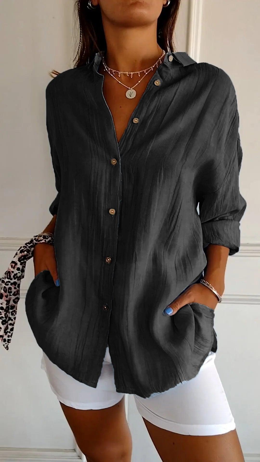 Saskia | Elegant Shirt For Women - IntimaChic